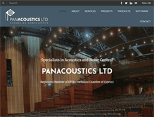 Tablet Screenshot of panacoustics.com